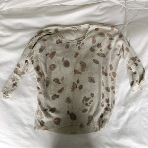 Aritzia Wilfred Cream Pattern Sweater Size XXS